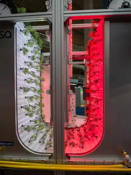 Conveyor farming exhibit at Agritechnica 2023