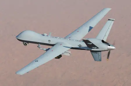 طائرة بدون طيار من طراز MQ-9 Reaper كما يظهر من الأعلى